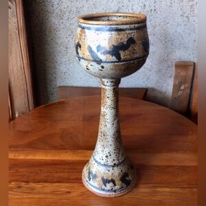 Vintage Stoneware Goblet